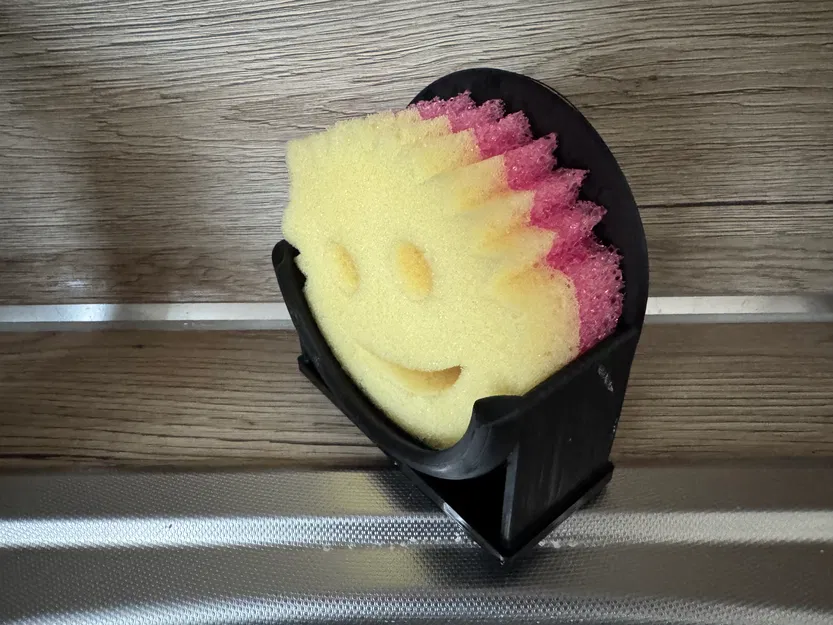 Giá đỡ/Kệ phơi miếng rửa chén Scrub Daddy/Scrub Mommy kèm khay hứng nước - Image 3