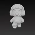Mô hình 3D nhân vật Mario đeo tai nghe độc đáo - Thumbnail 2