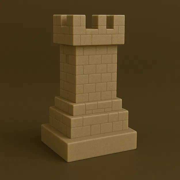 Bộ Cờ Vua Minecraft In 3D: Bàn Cờ và Nhân Vật Pixel - Image 3