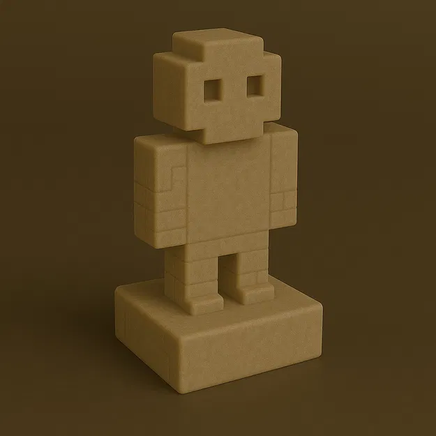 Bộ Cờ Vua Minecraft In 3D: Bàn Cờ và Nhân Vật Pixel - Image 6