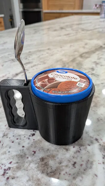 Tay cầm giữ hộp kem Pint Ice Cream Mug tiện lợi cho gia đình - Image 2