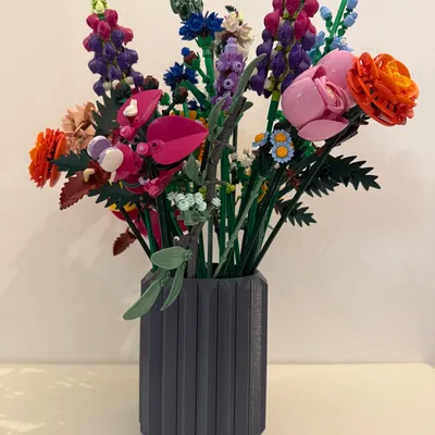 Bình cắm hoa phong cách LEGO