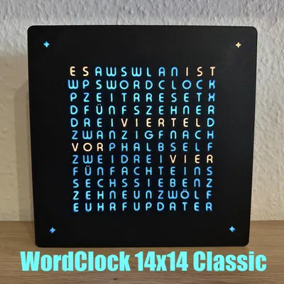 WordClock 14x14 Classic - 2025