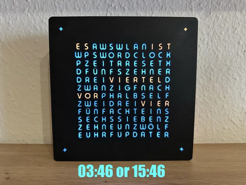 WordClock 14x14 Classic - 2025 - Image 2