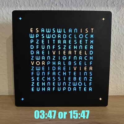 WordClock 14x14 Classic - 2025