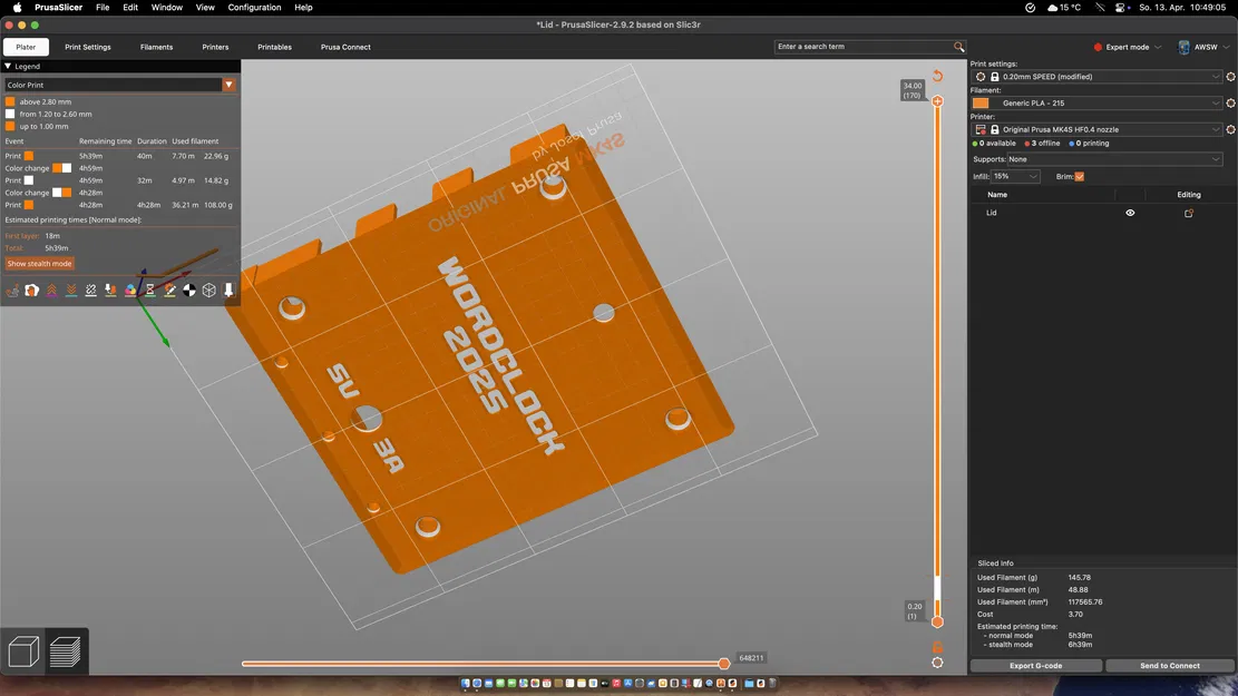 WordClock 14x14 Classic - 2025 - Image 19