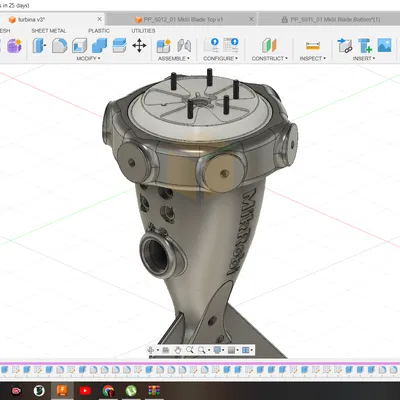 Tuabin gió dùng động cơ Hoverboard - Phiên bản 1.1 12-24V bởi MikRobi