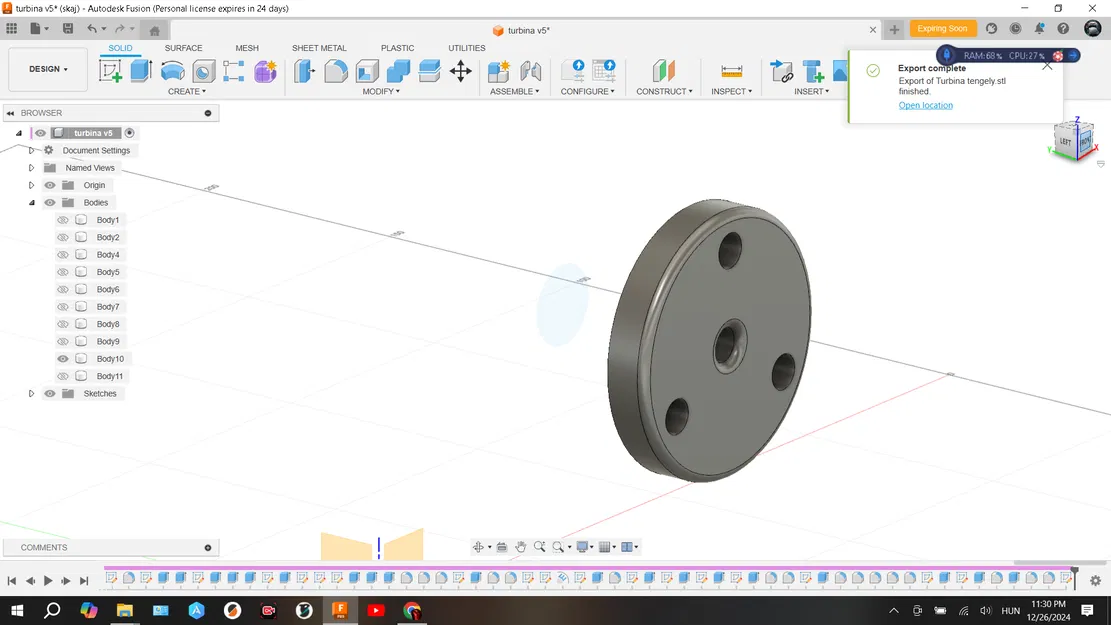 Tuabin gió dùng động cơ Hoverboard - Phiên bản 1.1 12-24V bởi MikRobi - Image 7
