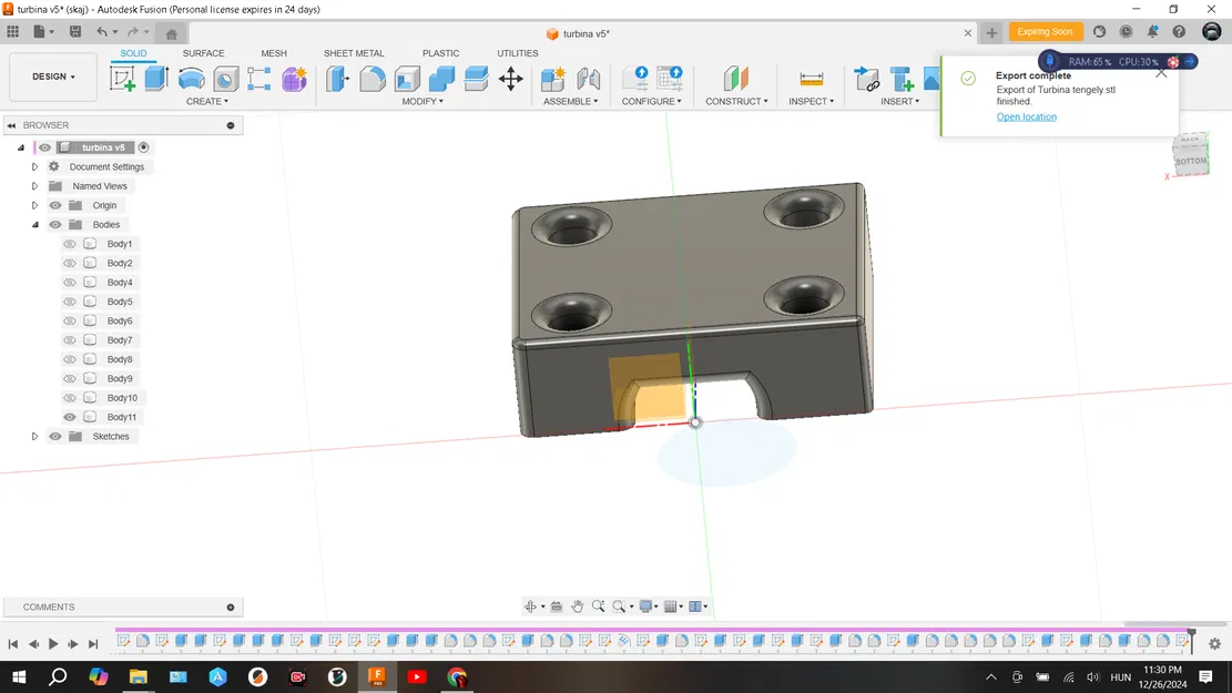 Tuabin gió dùng động cơ Hoverboard - Phiên bản 1.1 12-24V bởi MikRobi - Image 8