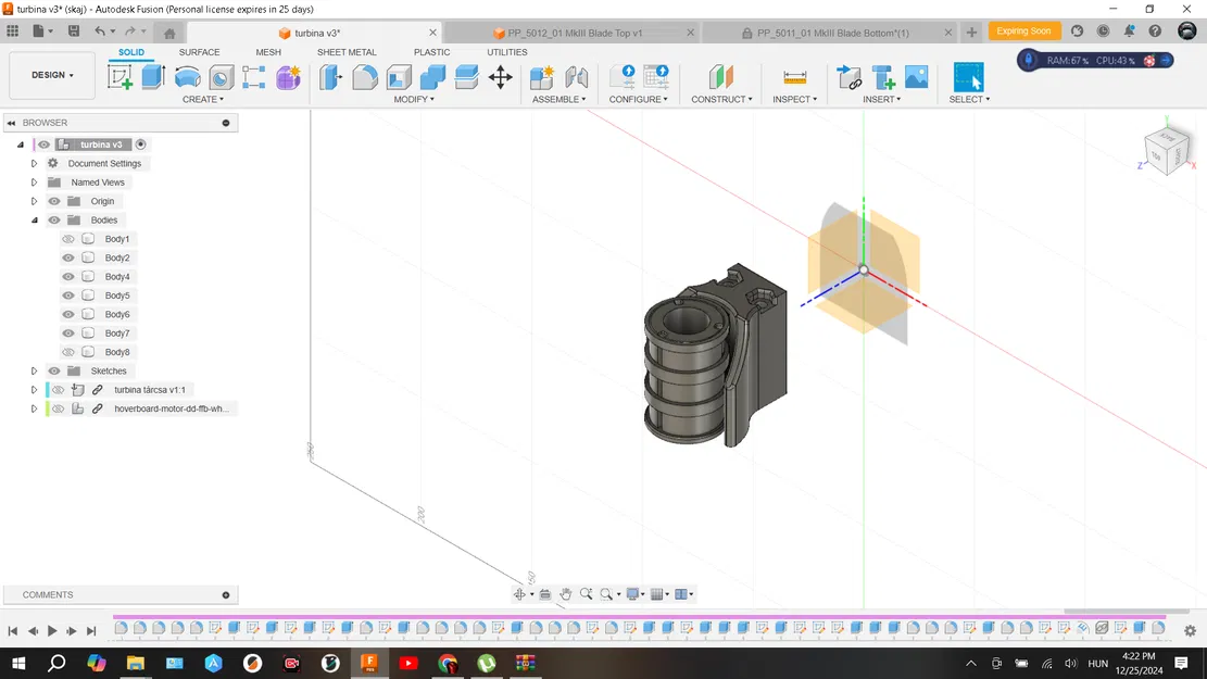 Tuabin gió dùng động cơ Hoverboard - Phiên bản 1.1 12-24V bởi MikRobi - Image 9