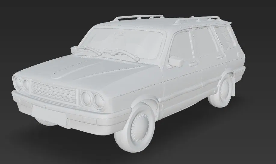 Mô hình 3D Renault 12 Toros Station Wagon cổ điển - Image 1