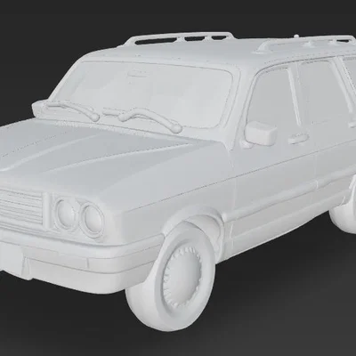 Mô hình 3D Renault 12 Toros Station Wagon cổ điển