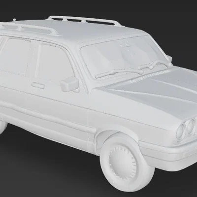 Mô hình 3D Renault 12 Toros Station Wagon cổ điển