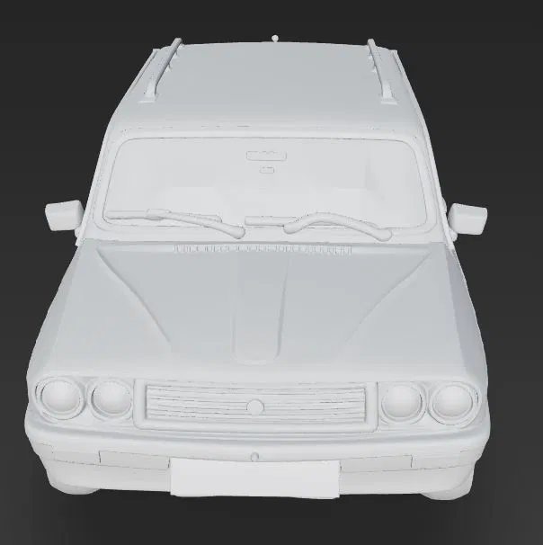Mô hình 3D Renault 12 Toros Station Wagon cổ điển - Image 3