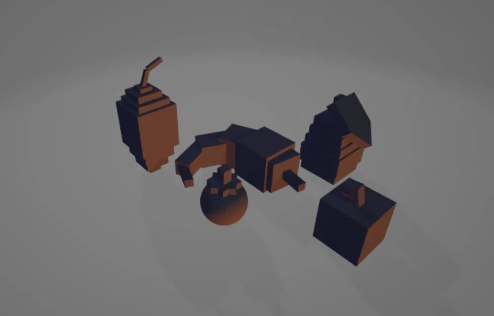 Bộ sưu tập mô hình 3D trái cây nông sản phong cách Roblox - Image 1