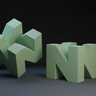 Mô hình in 3D Logo Nintendo 64 trang trí góc game thủ cực chất