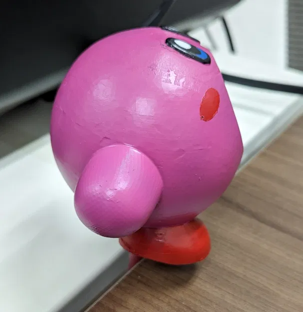 Mô hình 3D Kirby trang trí để bàn cực đáng yêu - Image 2