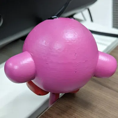 Mô hình 3D Kirby trang trí để bàn cực đáng yêu