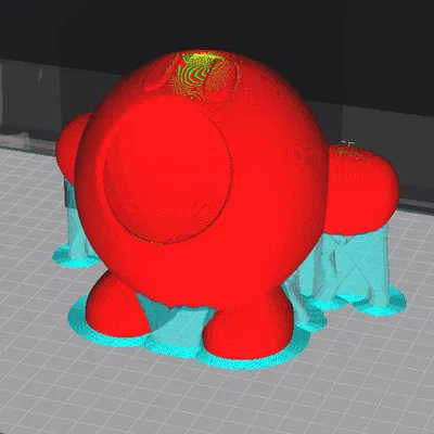 Mô hình 3D Kirby trang trí để bàn cực đáng yêu