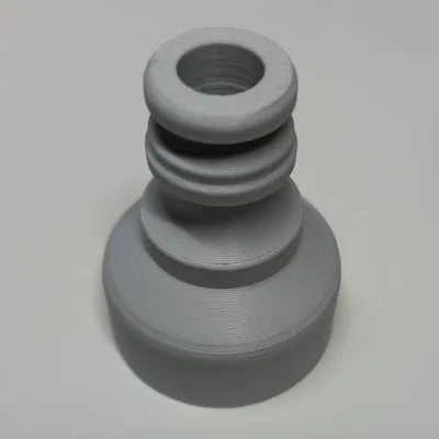 Đầu nối vòi tưới vườn vào chai nhựa PET (Fusion360)