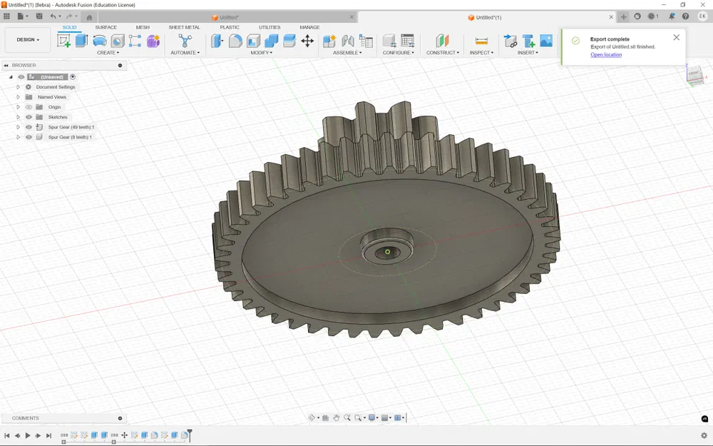 Bánh răng kép (Gear wheel) - 49/8 răng - Image 2