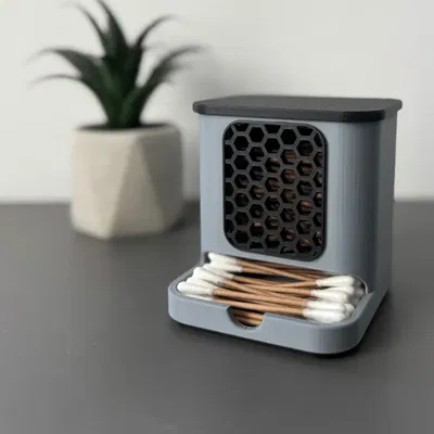 Hộp Đựng Bông Tăm Honeycomb (Honeycomb Q-Tip Holder)