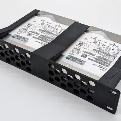 Khung gắn 2 ổ cứng 3.5 inch cho tủ Rack 10 inch 1U