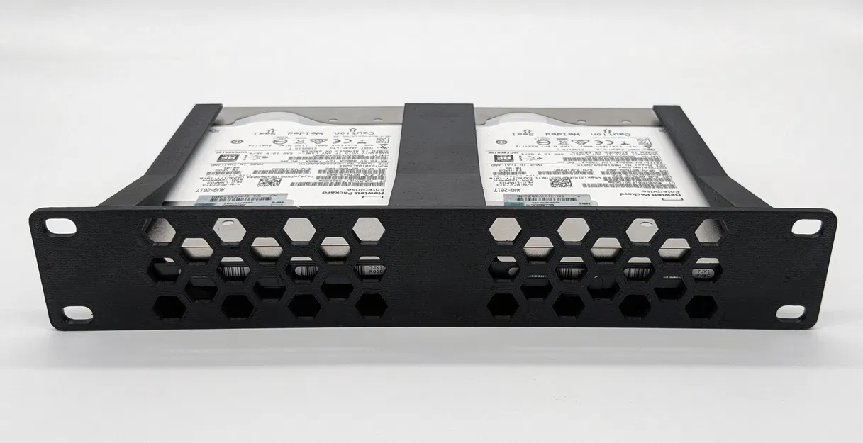 Khung gắn 2 ổ cứng 3.5 inch cho tủ Rack 10 inch 1U - Image 3