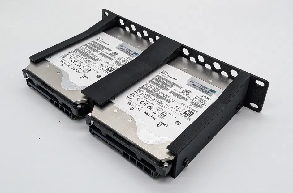 Khung gắn 2 ổ cứng 3.5 inch cho tủ Rack 10 inch 1U - Image 5