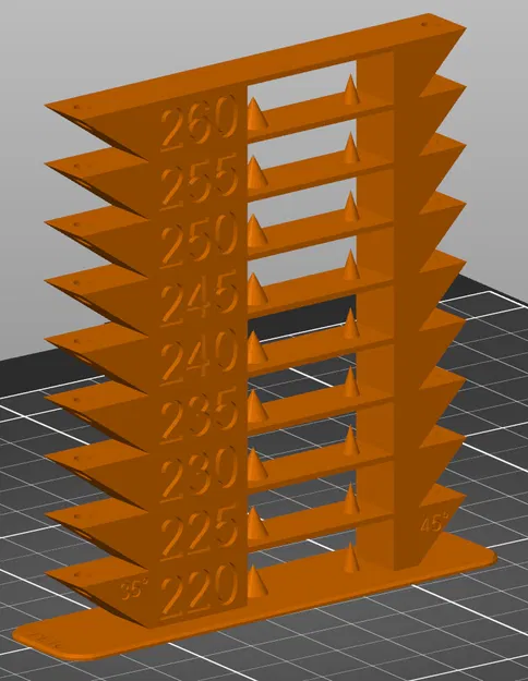 Tháp kiểm tra nhiệt độ in 3D cho vật liệu PETG (Temp Tower) - Image 1