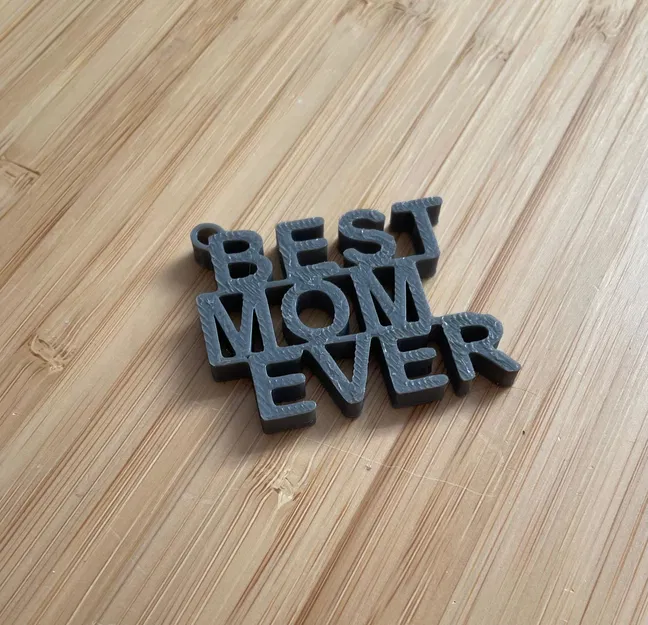 Móc khóa BEST MOM EVER in 3D - Món quà ý nghĩa tặng mẹ - Image 1