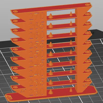 Tháp thử nghiệm nhiệt độ ABS (Temp Tower) cho máy in 3D Core One