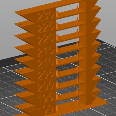 Tháp kiểm tra nhiệt độ in 3D (Temp Tower) cho PLA Core One