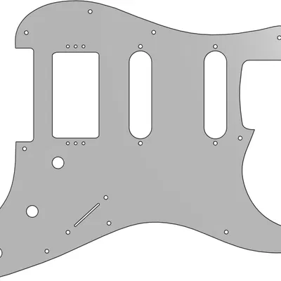 Mặt bảo vệ đàn Stratocaster (Pickguard) cấu hình HSS - Bản in 3D chuẩn