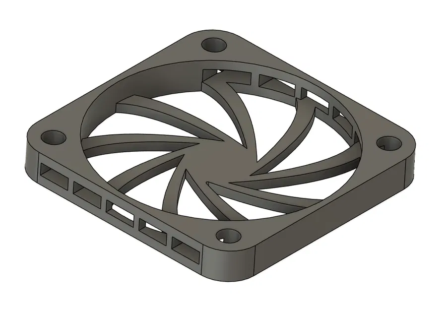 Lưới bảo vệ/nắp quạt 4040 chống ồn (có lỗ bắt ốc) - Image 1