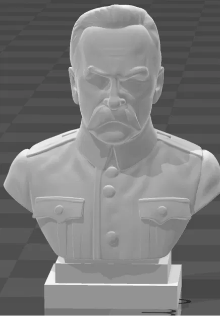 Tượng bán thân Józef Piłsudski - Mô hình 3D chi tiết để in - Image 1