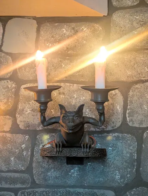 Bản remix 2.0 đèn treo tường Haunted Mansion (rỗng ruột) kèm đế mới - Image 1