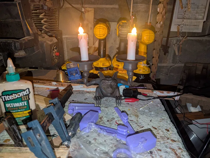 Bản remix 2.0 đèn treo tường Haunted Mansion (rỗng ruột) kèm đế mới - Image 8