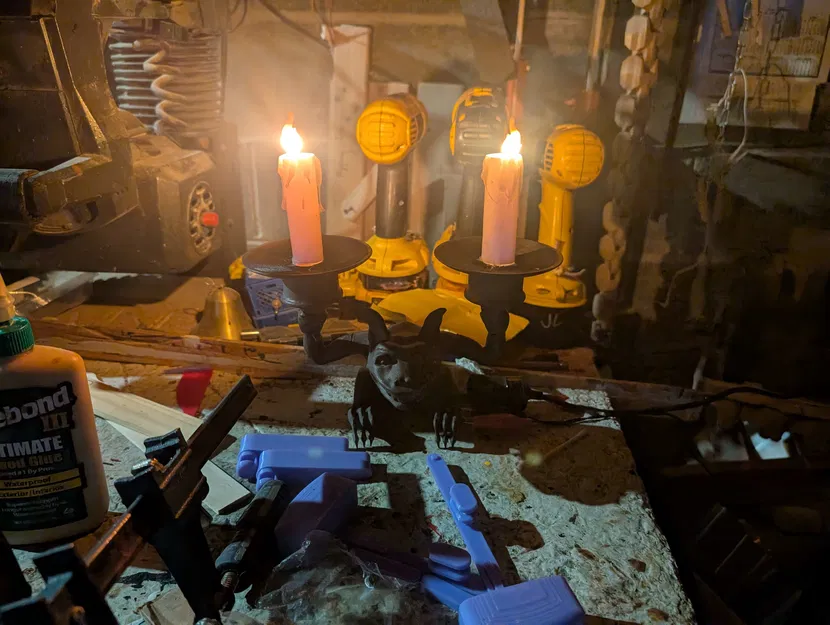 Bản remix 2.0 đèn treo tường Haunted Mansion (rỗng ruột) kèm đế mới - Image 9