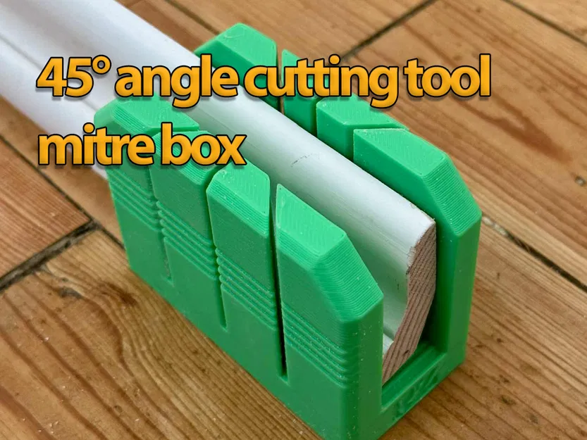Hộp dẫn hướng cắt gỗ Mitre Box 45 độ cho DIY chuyên nghiệp - Image 1