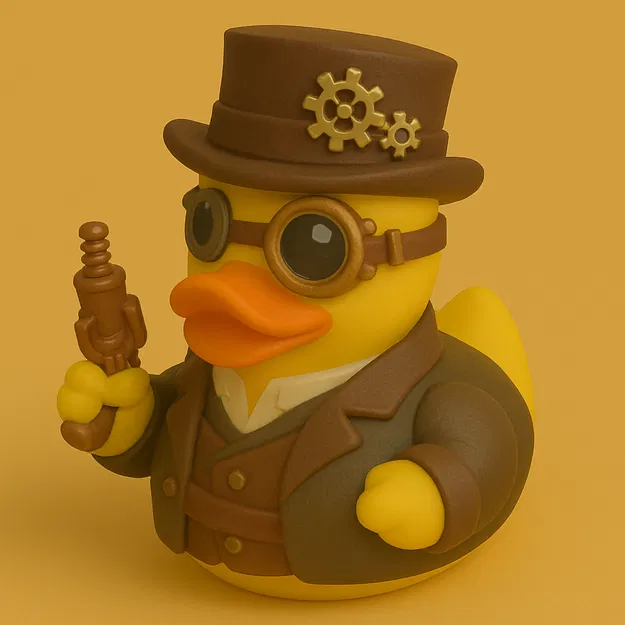 Mô hình chú vịt Steampunk Duck độc lạ trang trí bàn làm việc - Image 1