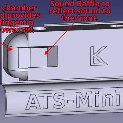 Đế để bàn cho máy thu radio bỏ túi ATS-mini Si4732
