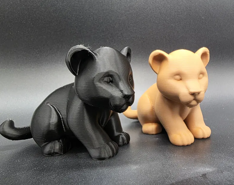 Mô hình 3D chú sư tử con (Lion Cub) cực dễ thương để trang trí - Image 1