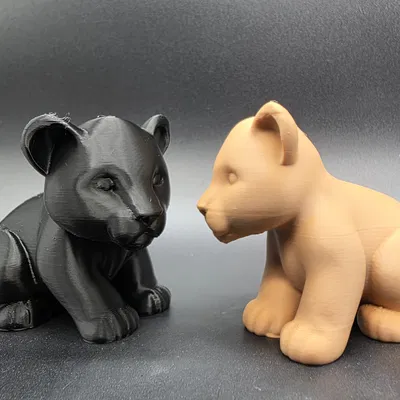 Mô hình 3D chú sư tử con (Lion Cub) cực dễ thương để trang trí