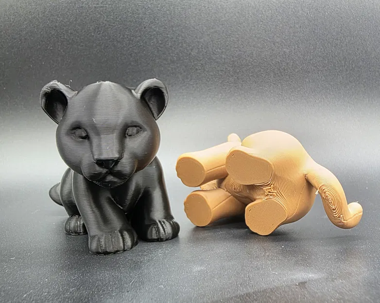 Mô hình 3D chú sư tử con (Lion Cub) cực dễ thương để trang trí - Image 3