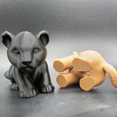 Mô hình 3D chú sư tử con (Lion Cub) cực dễ thương để trang trí