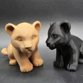 Mô hình 3D chú sư tử con (Lion Cub) cực dễ thương để trang trí - Thumbnail 4