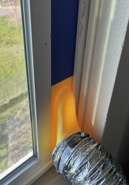 Khớp nối cửa sổ cho ống dẫn mềm 4 inch - Image 1