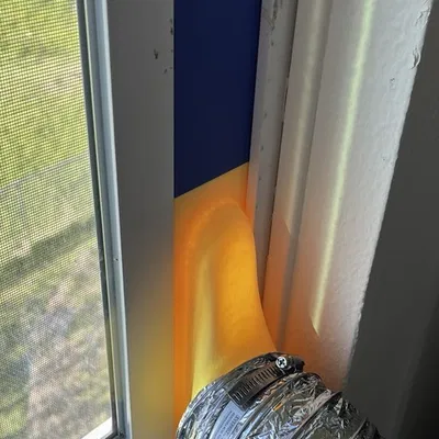 Khớp nối cửa sổ cho ống dẫn mềm 4 inch