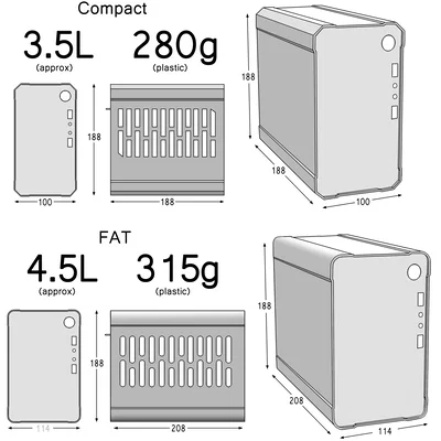 Vỏ máy tính ITX 3.5L siêu nhỏ gọn in 3D: Thiết kế tối ưu, tiết kiệm nhựa